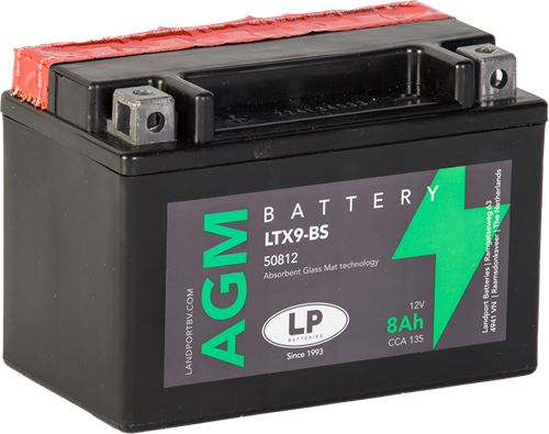 LP Mc Batteri AGM 12V 8Ah YTX9-BS