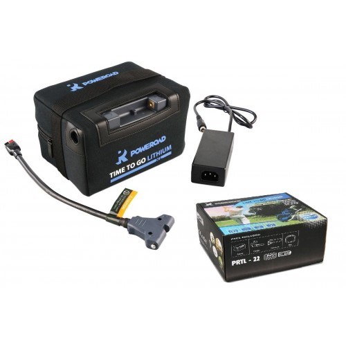 Batteri till golfvagn, Lithium 12V 22Ah med laddare