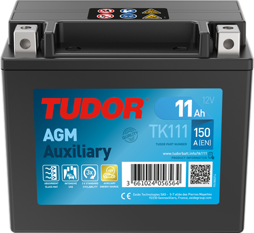 Tudor Start-Stop Auxiliary 12V 11Ah