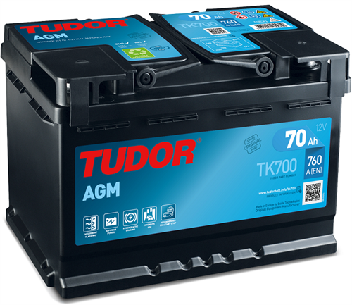 Tudor Agm  12v 70Ah