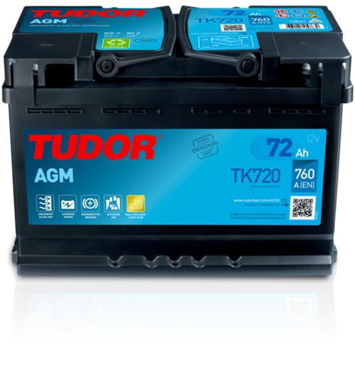 Tudor AGM 12V 72Ah