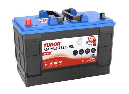 Tudor Dual Fritid/Marin 12V 120Ah