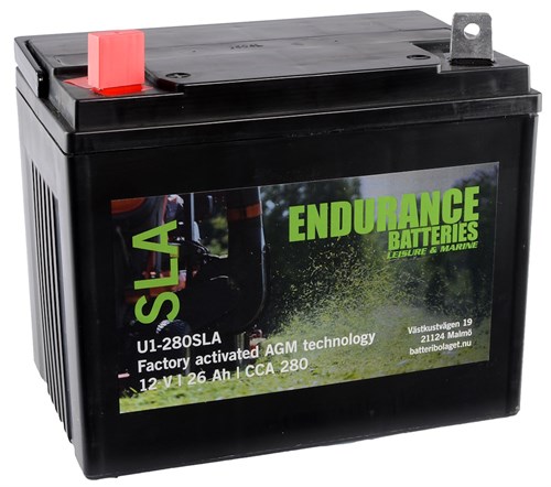 Endurance trädgårdsbatteri SLA/AGM +V 12V 26Ah