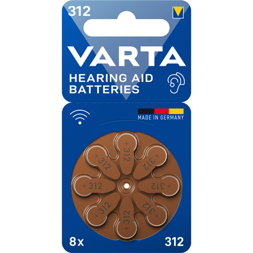 Varta Hörapparatsbatterier 312 8st
