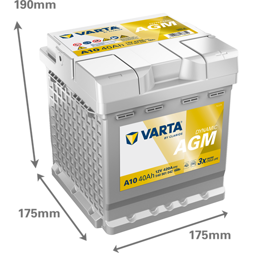 Varta Dynamic AGM 12V 40Ah (CCA420A)