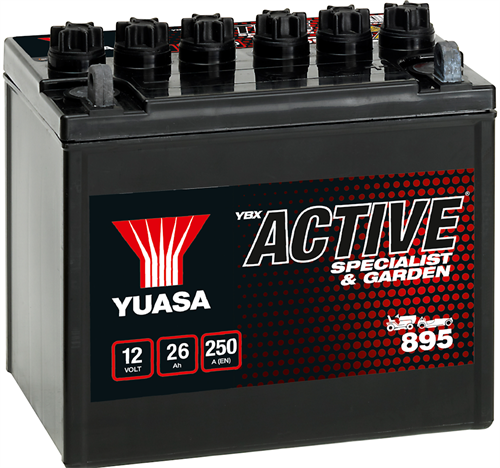 Yuasa Trädgårdsbatteri 12V 26Ah H+ 895