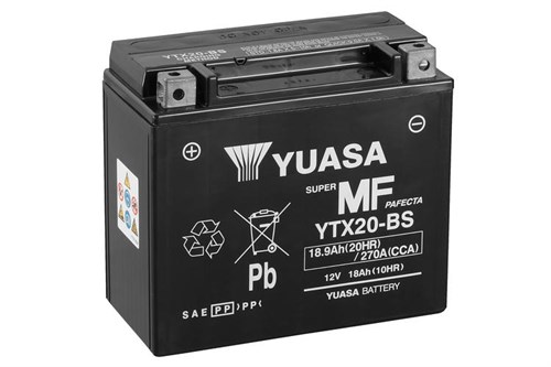 Yuasa Mc batteri  YTX20-BS MF AGM 12v 18,9 Ah