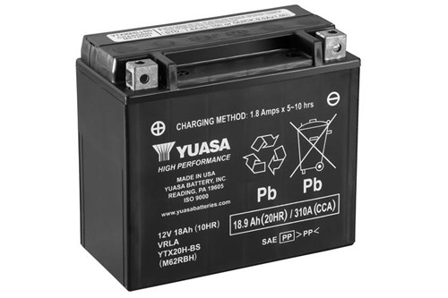 Yuasa Mc batteri  YTX20H-BS Hög Effekt AGM 12v 18,9 Ah