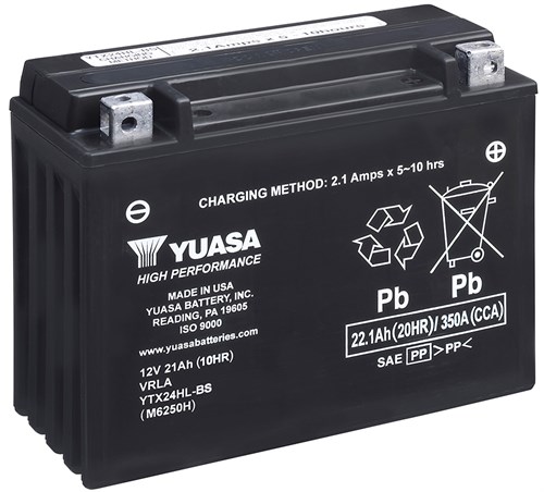 Yuasa Mc batteri Hög Effekt AGM 12v 22,1 Ah