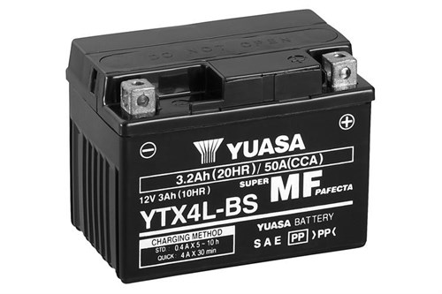 Yuasa Mc batteri MF AGM 12v 3,2 Ah