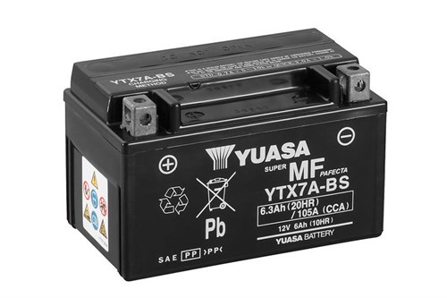 Yuasa Mc batteri MF AGM 12v 6,8 Ah