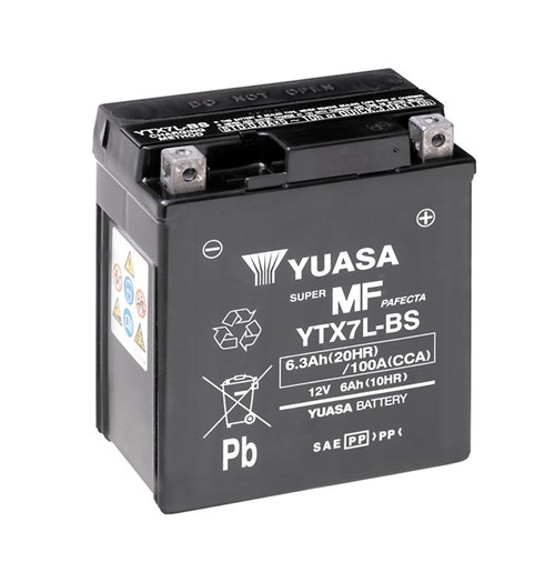 Yuasa Mc batteri MF AGM 12v 6,3 Ah