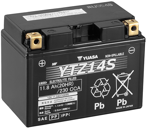 Yuasa Mc batteri Hög Effekt AGM 12v 11,8 Ah