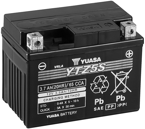 Yuasa Mc batteri Hög Effekt AGM 12v 3,7 Ah
