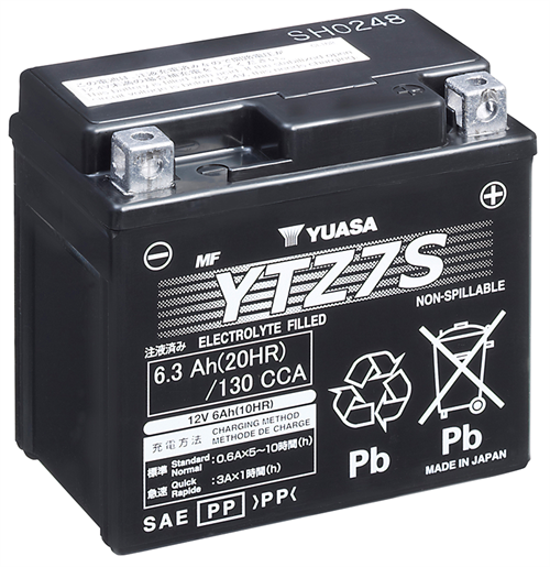 Yuasa Mc batteri Hög Effekt AGM 12v 6,3 Ah