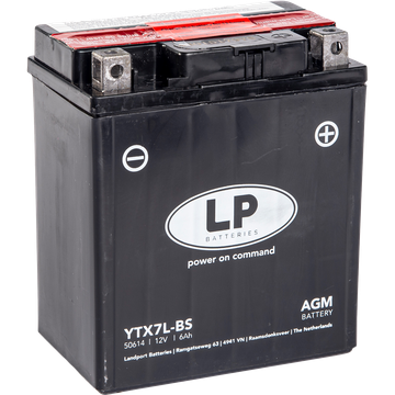 LP Mc Batteri AGM 12v 6Ah YTX7L-BS