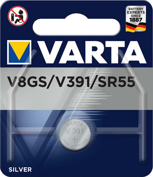 Varta  Klockbatterier SR 55, 381, 391 1,55V 1-Pack