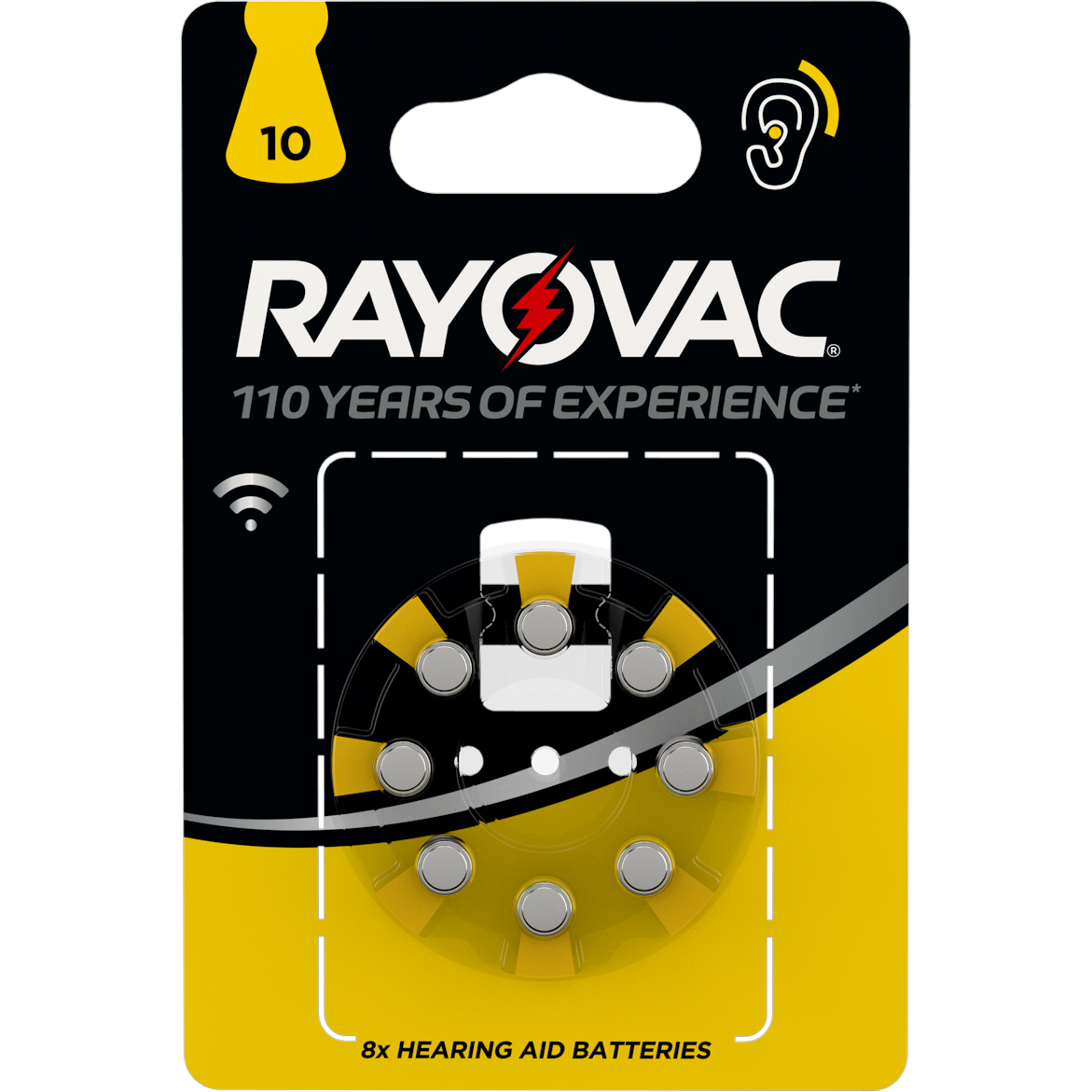 RAYOVAC  Hörapparatsbatterier  10 8st