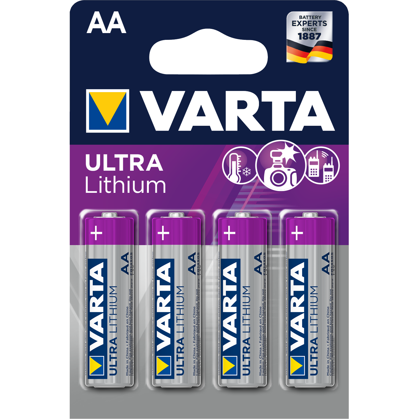 Varta Litium AA (LR06)  4-Pack Blister