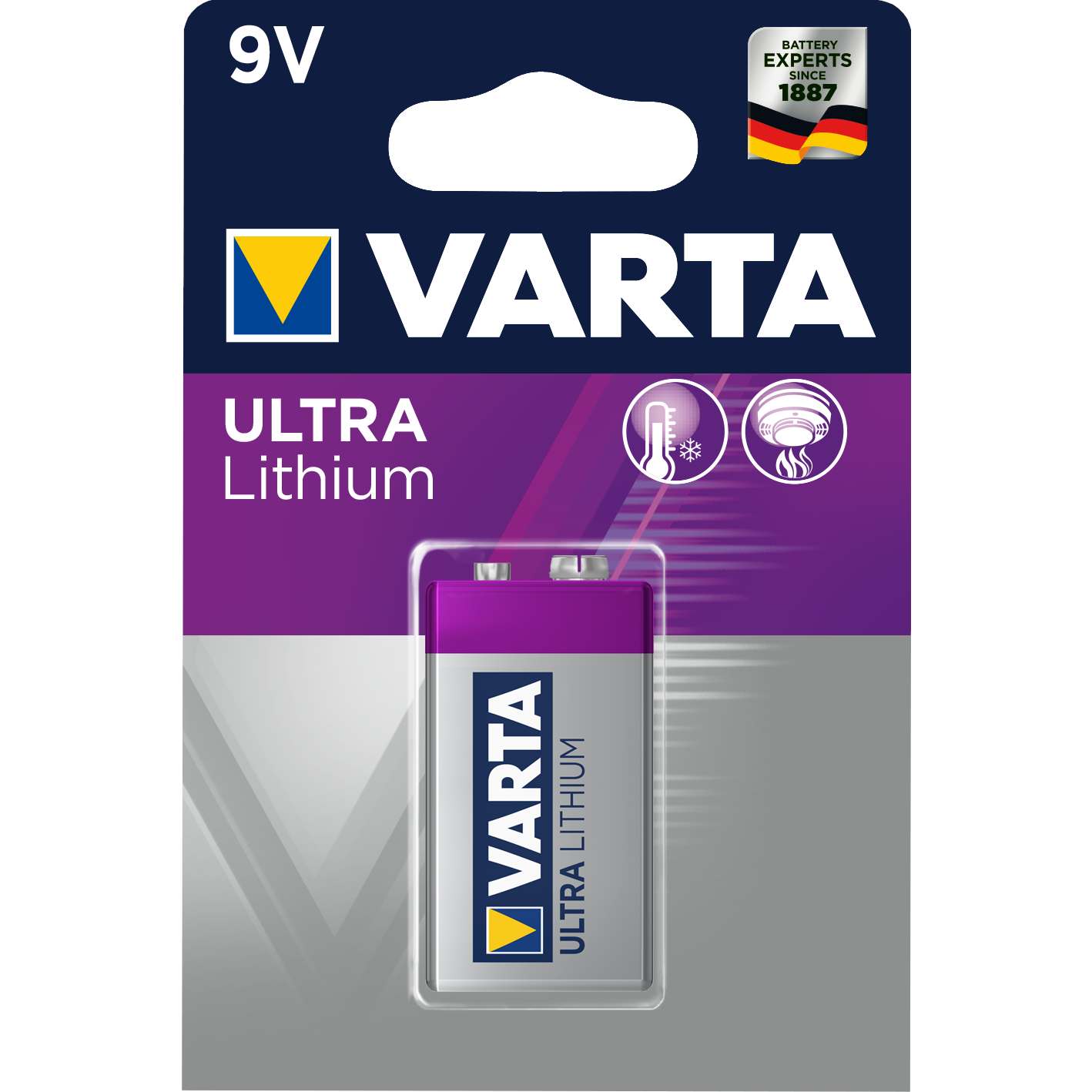 Varta Litium  9V (6 LR 61)   1-Pack Blister