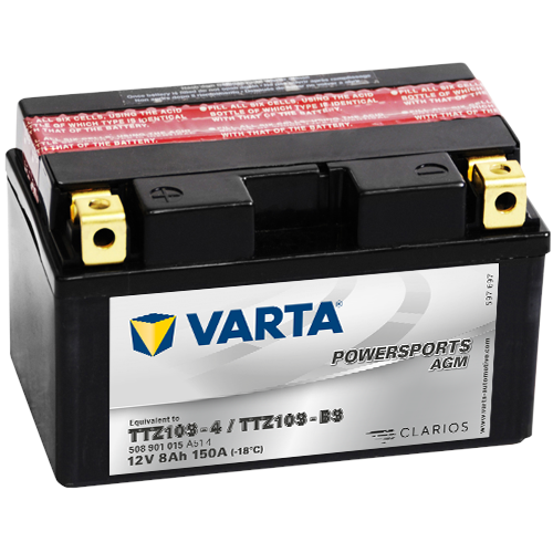 Varta Mc-batterier  AGM YTZ10S-BS 12v 8Ah