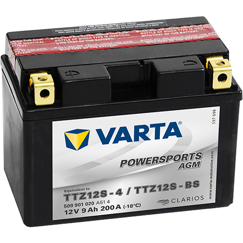 Varta Mc-batterier  AGM YTZ12S-BS 12v 9Ah