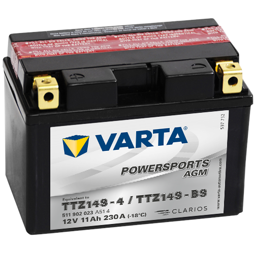 Varta Mc-batteri AGM YTZ14S-BS 12v 11Ah