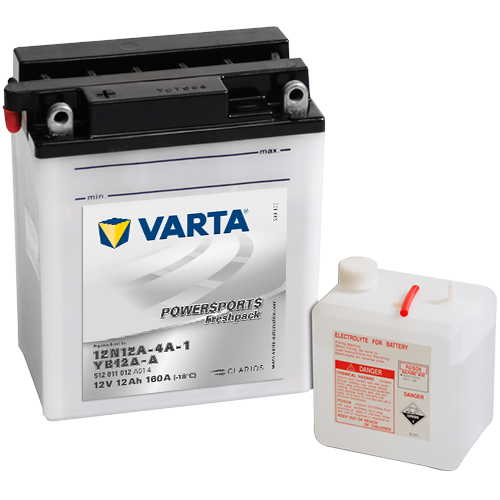 Varta Mc-batteri YB12A-A 12v 12Ah