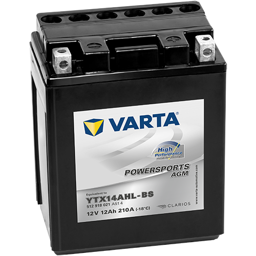 Varta Mc-batteri AGM YTX14AHL-BS High Perfor.  12v 12Ah