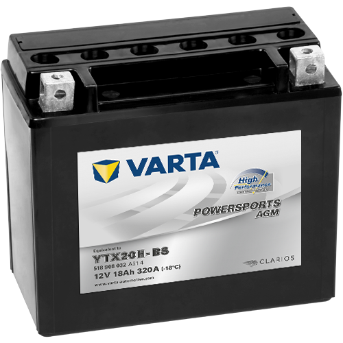 Varta Mc-batteri AGM YTX20H-BS High Perfor.  12v 18Ah