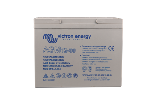 Victron 12V 60Ah AGM Super Cycle Batteri. (M5)