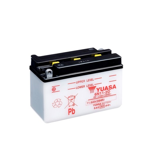 Yuasa Mc batteri 6N11-2D 6v 11,6Ah