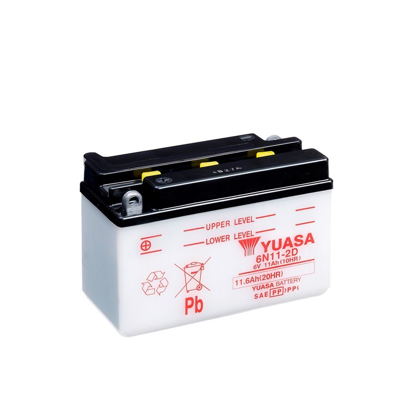 Yuasa Mc batteri 6N11-2D 6v 11,6Ah