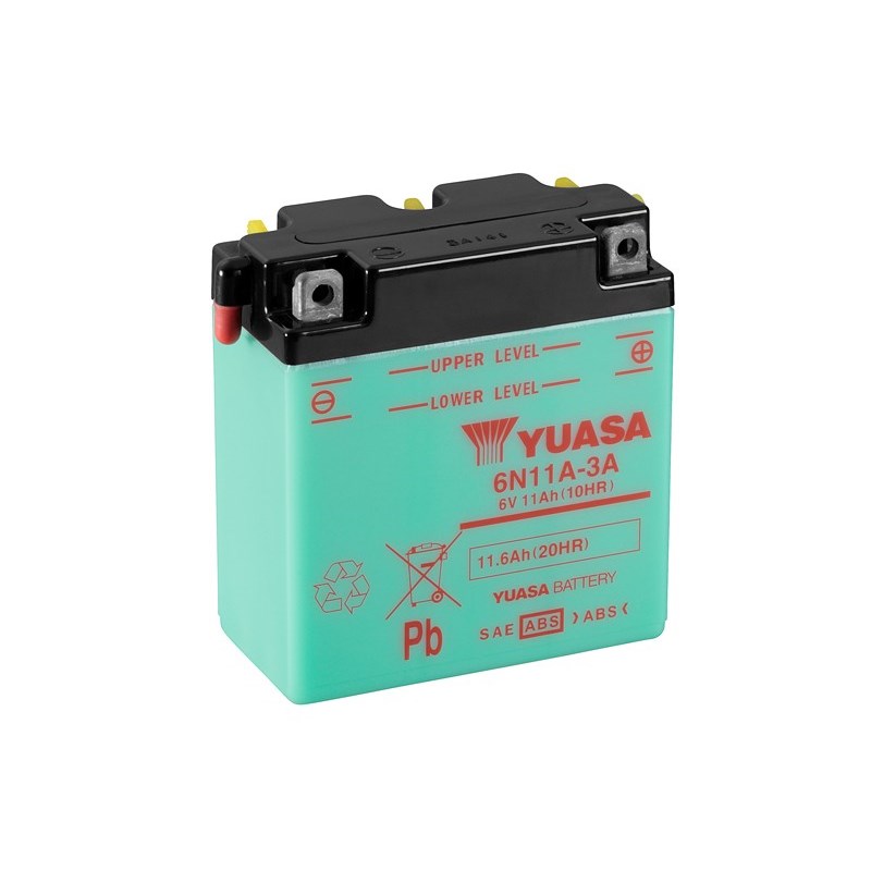 Yuasa Mc batteri 6N11A-3A 6v 11,6Ah