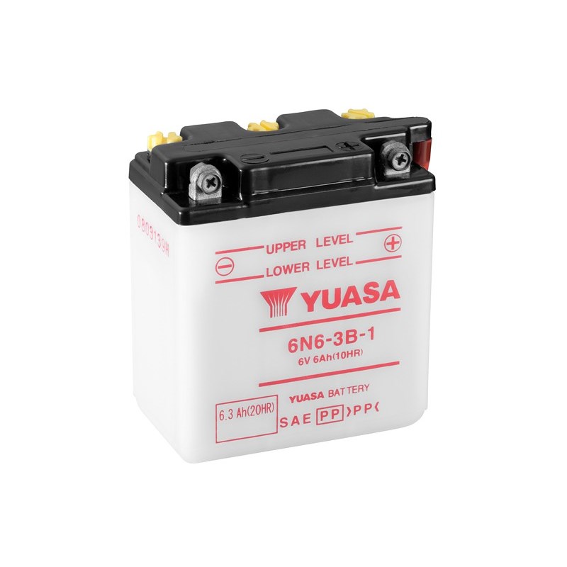 Yuasa Mc batteri 6N6-3B-1A 6v 6,3Ah