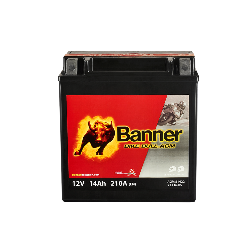 Banner Mc Batteri  AGM YTX16-BS 12V 14Ah