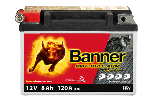 Banner Mc Batteri AGM PRO ETX9 12V 8Ah
