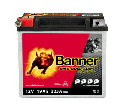 Banner Mc Batteri AGM PRO ETX16 12V 19Ah