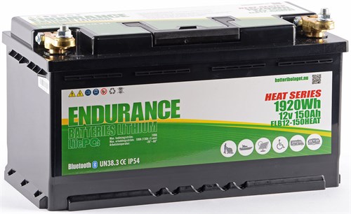 Endurance Litium 12V 150Ah Heat & BL