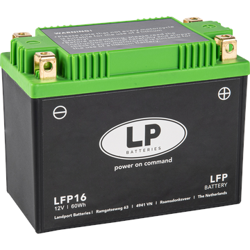 LP Litium Mc batteri YTX15L-BS mfl. 12v 60Wh