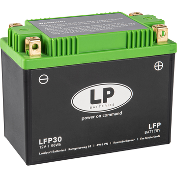 LP Litium Mc batteri YTX30L-BS mfl. 12v 96Wh
