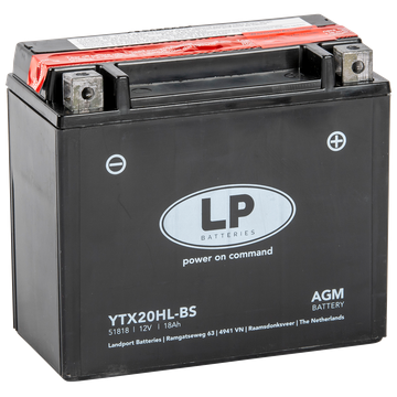 LP Mc Batteri AGM 12v 18Ah YTX20HL-BS