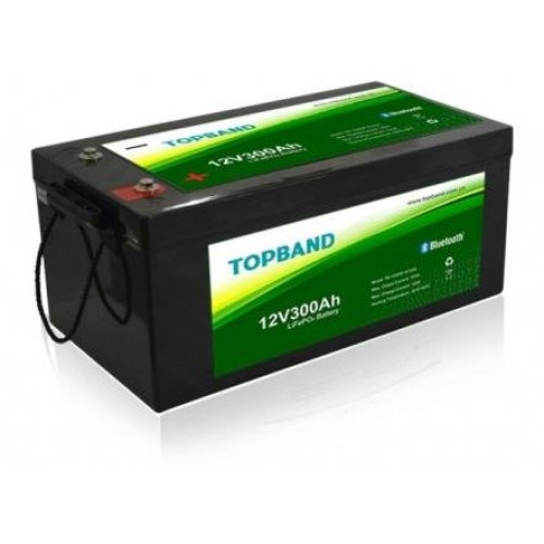 Topband Litium 12V 300Ah Heat & BL