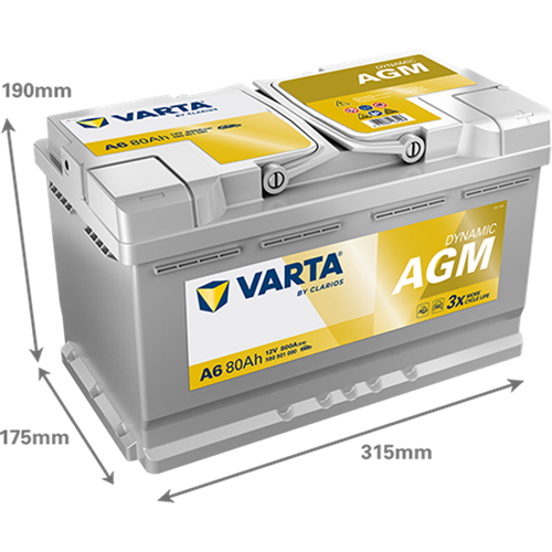 Varta Dynamic AGM 12V 80Ah