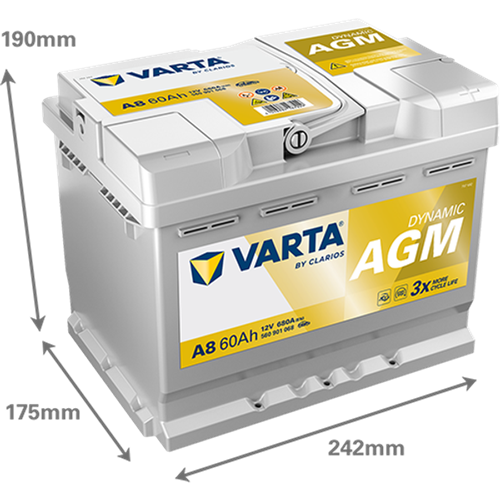 Varta Dynamic AGM 12V 60Ah