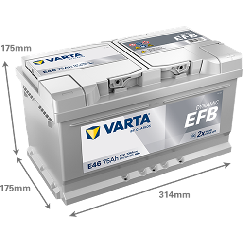 Varta Dynamic EFB 12V 75Ah