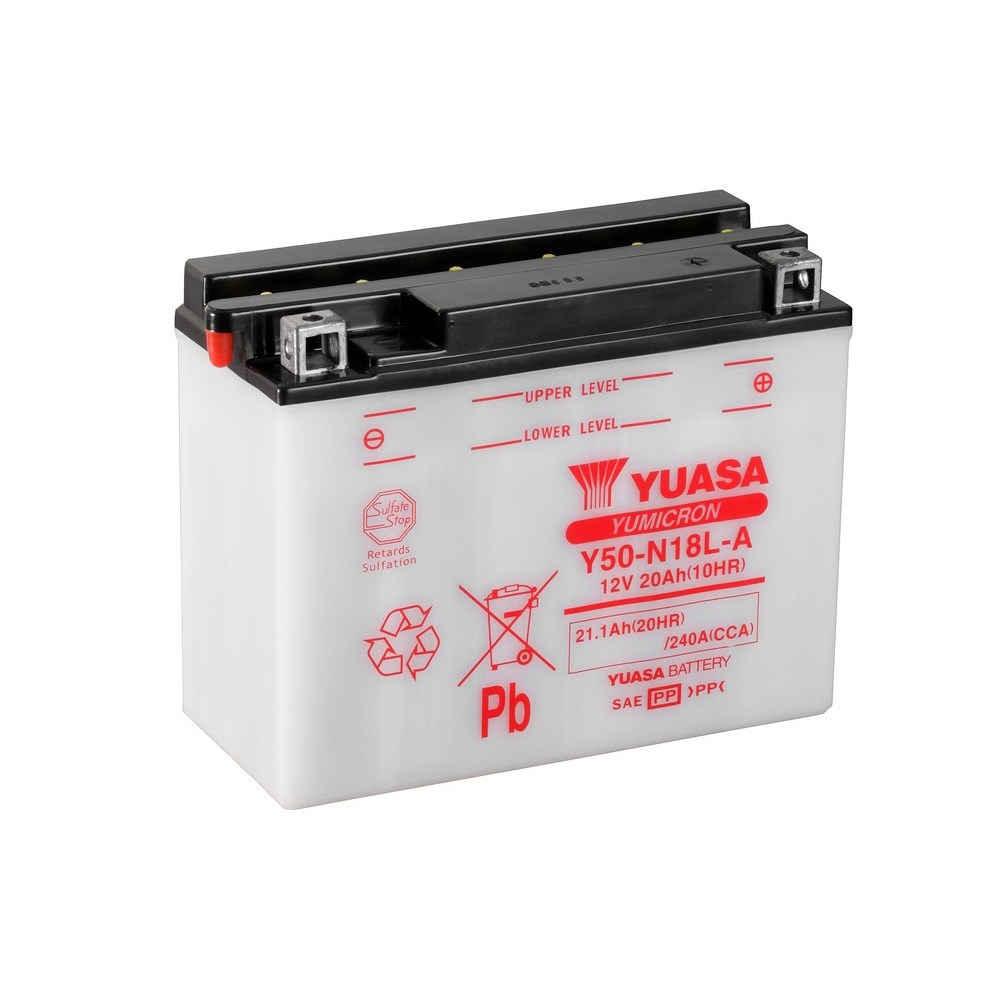 Yuasa Mc batteri  Y50-N18L-A 12v 21,1 Ah