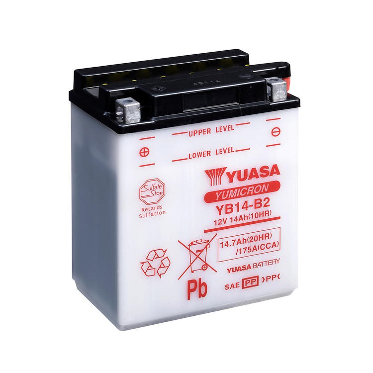 Yuasa Mc batteri  YB14-B2 12v 14,7 Ah