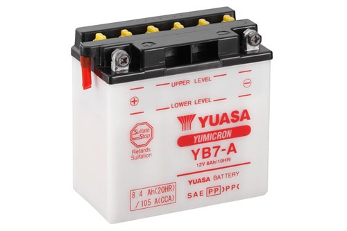 Yuasa Mc batteri  YB7-A 12v 8,4 Ah
