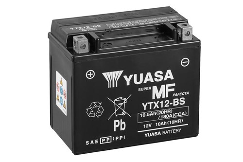 Yuasa Mc batteri  YTX12-BS MF AGM 12v 10,5 Ah